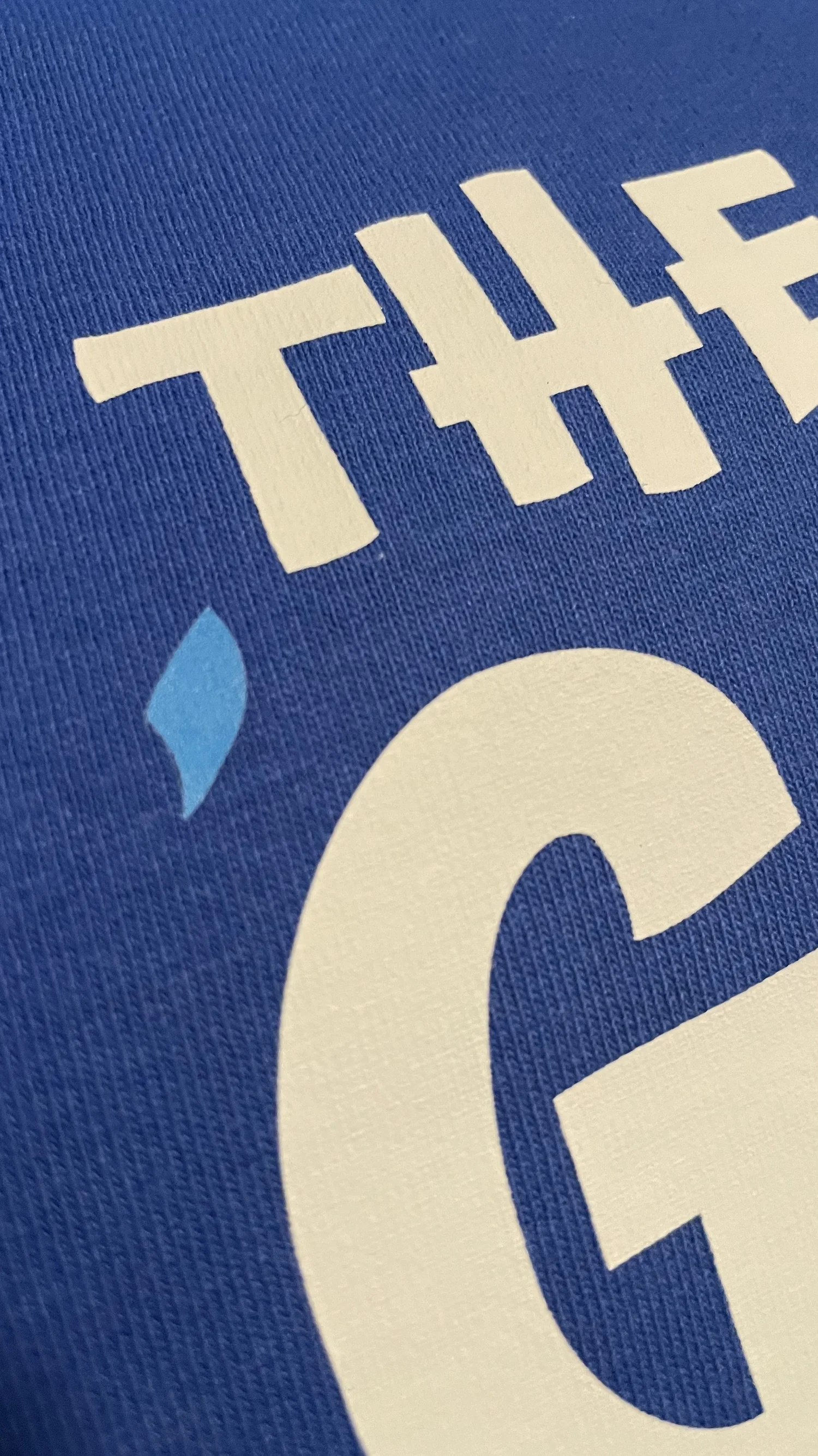 Screen-printed apparel detail