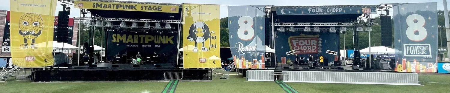 Festival stage banners by PGH Print Ship